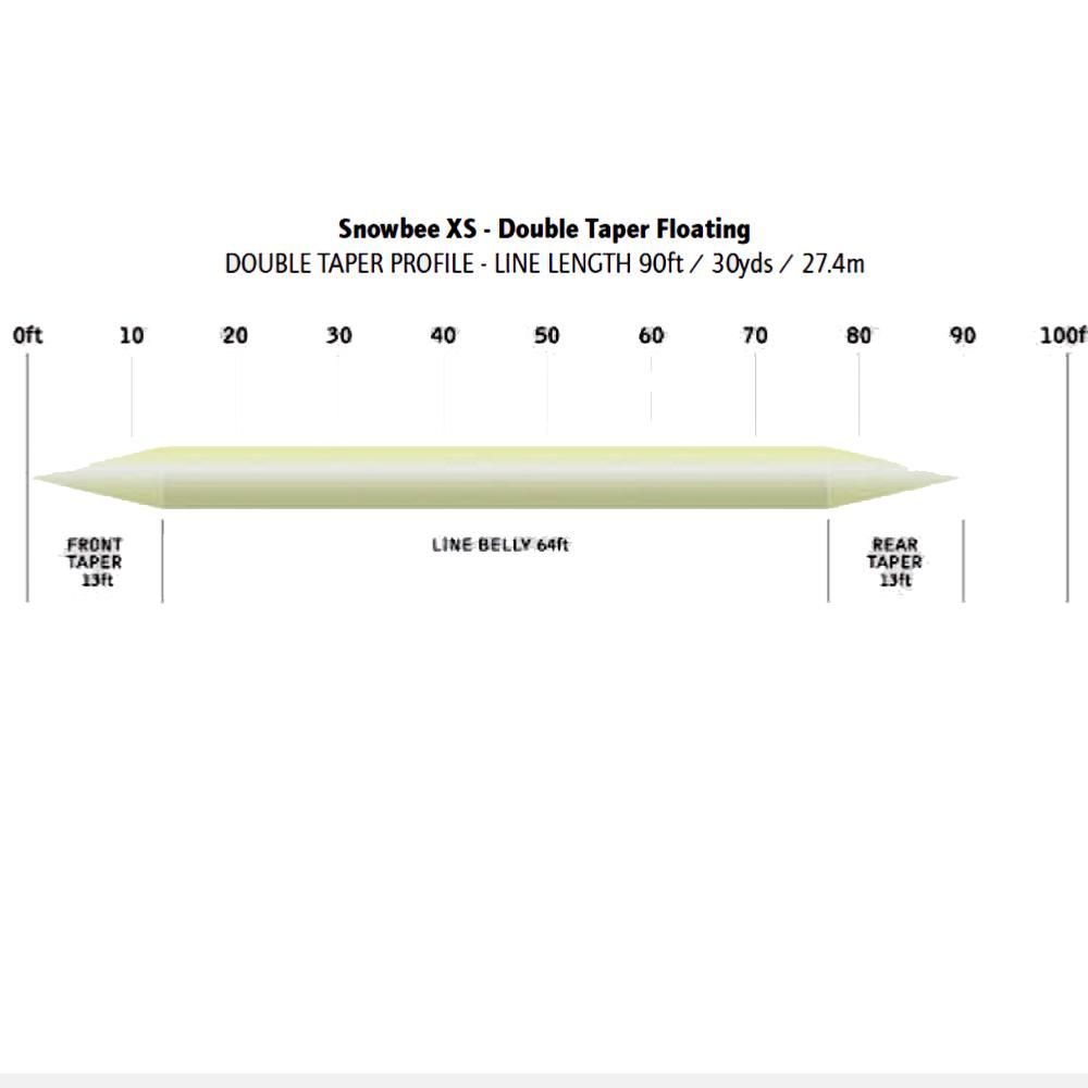 Snowbee XS Double Taper Fly Lines - Ivory