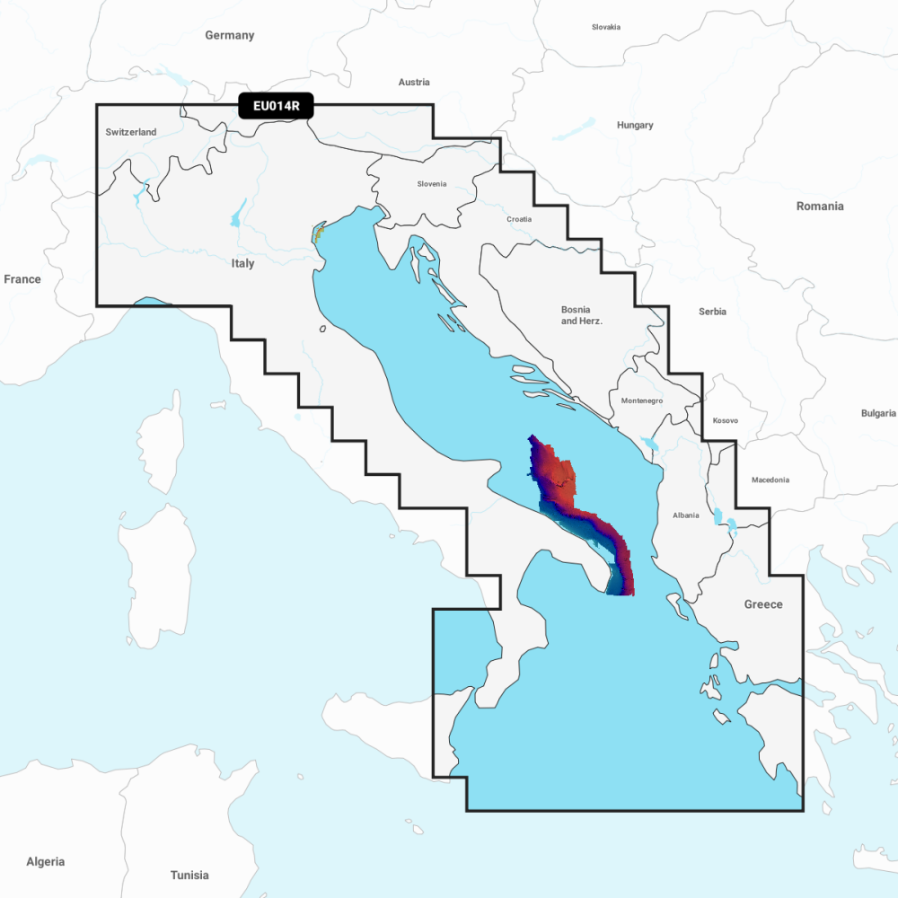 Garmin Navionics Vision+ Chart: EU014R - Italy  Adriatic Sea