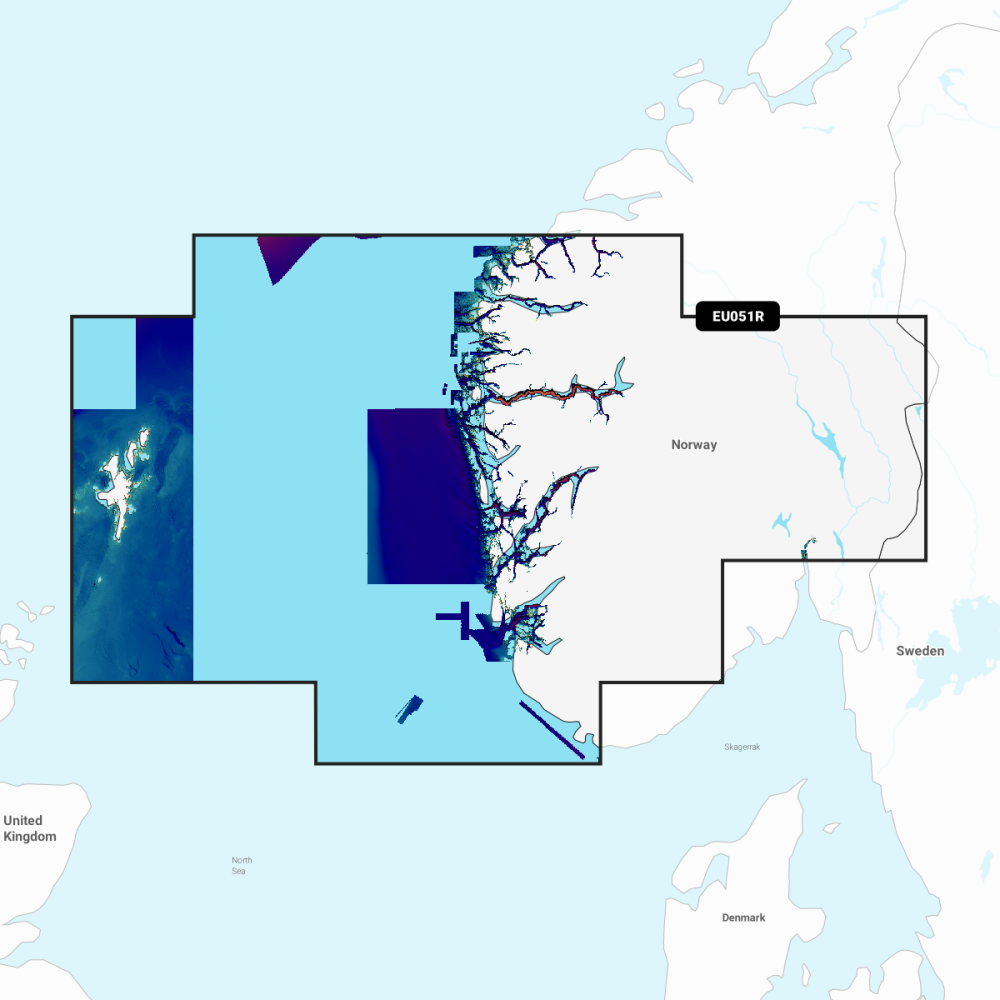 Garmin Navionics Vision+ Chart: EU051R - Norway  Lista to Sognefjord