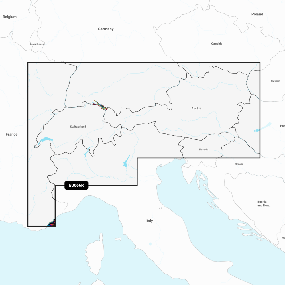 Garmin Navionics Vision+ Chart: EU066R - Alpine  Lakes & Rivers