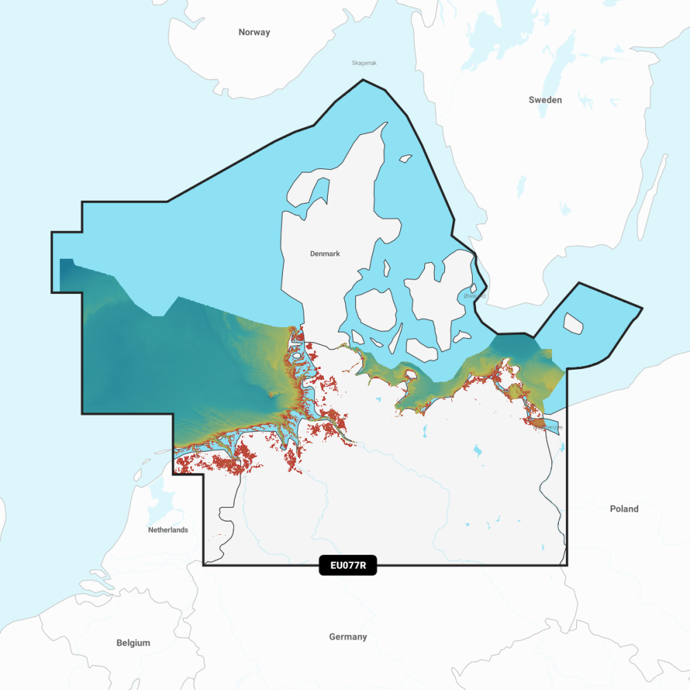 Garmin Navionics Vision+ Chart: EU077R - Denmark & Germany  North