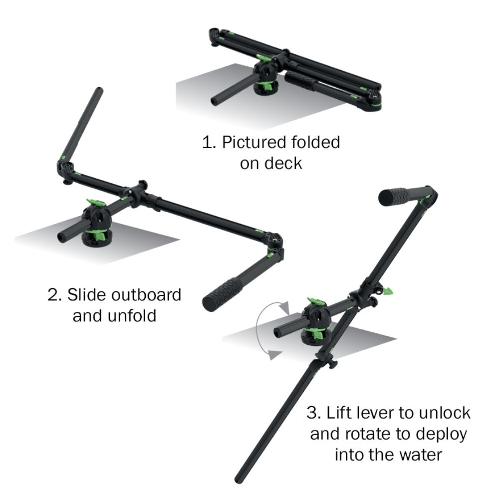 Railblaza HEXX Live Pole 60 - Live Sonar Transducer Mount