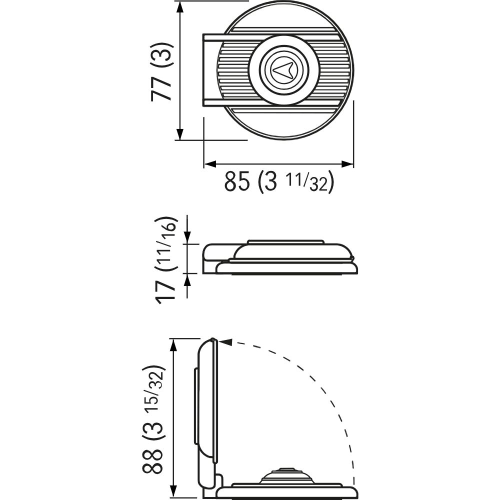 Quick MOD 900 UW Windlass Foot Switch - Up White