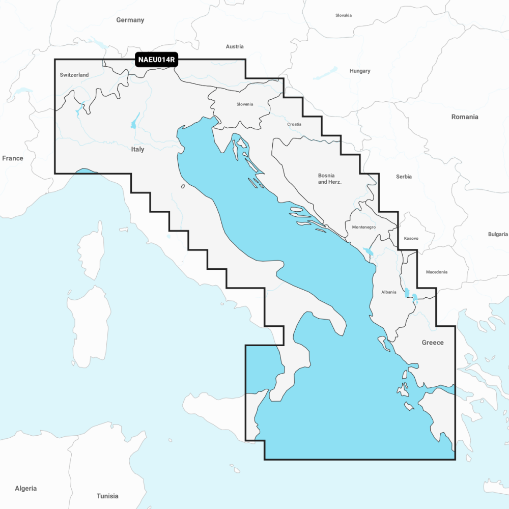 Navionics+ Regular Chart: EU014R -  Italy  Adriatic Sea