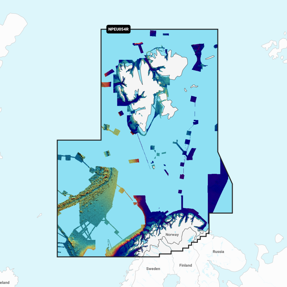 Navionics Platinum+ Regular Chart: EU054R -  Nor  Vestfjorden-Svalbard