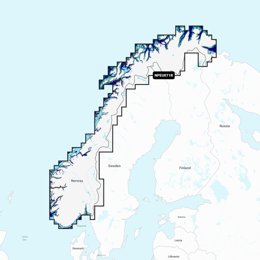 Navionics Platinum+ Regular Chart: EU071R -  Norway  Lakes & Rivers
