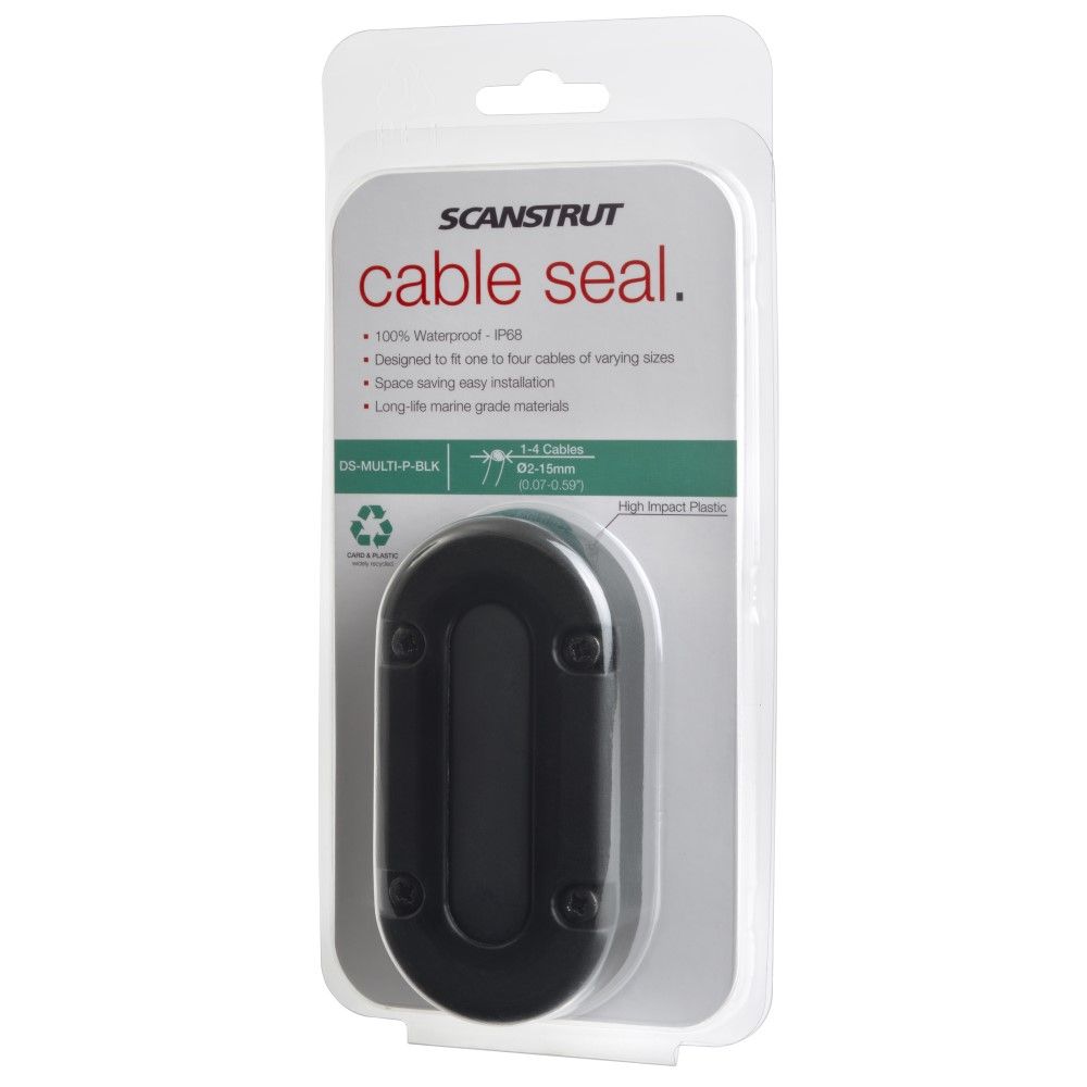Scanstrut DS-MULTI-P-BLK Black Plastic Multi Cable Seal
