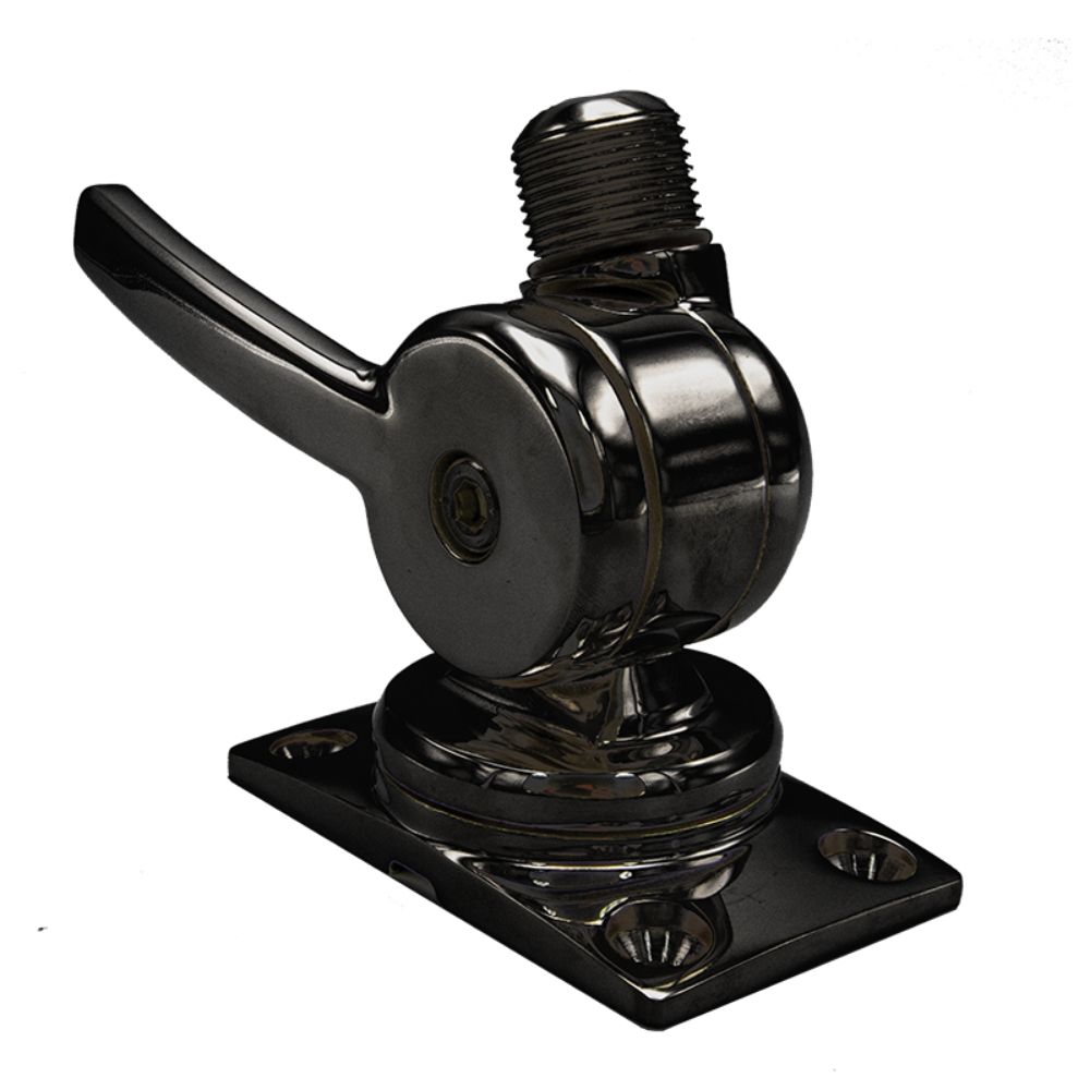 Shakespeare Marine 6187-BL S/Steel Low Profile Ratchet Mount - Black