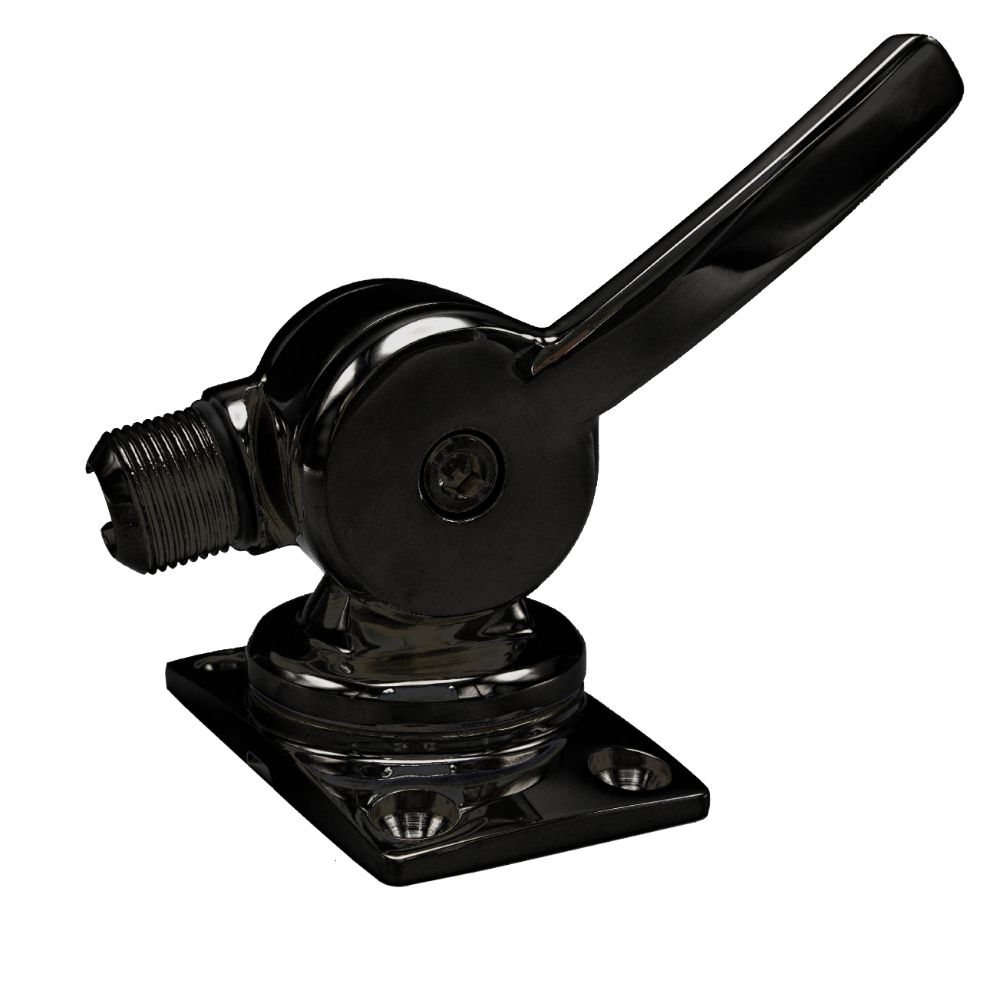 Shakespeare Marine 6187-BL S/Steel Low Profile Ratchet Mount - Black